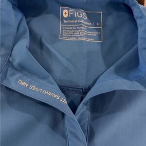 Figs Technical Collection Sky Blue Top